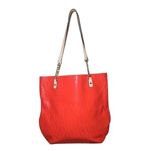 Michael Kors Jet Set Red Patent Leather Tote